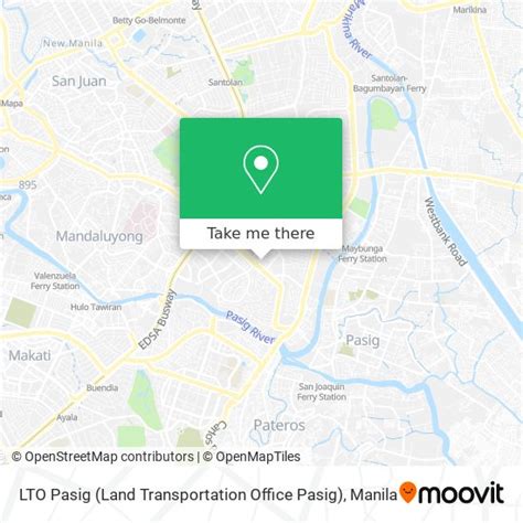 Map of Lto in Pasig Boulevard, Capitol Compound, Pasig City, .